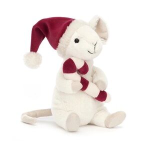 Jellycat Merry Mouse with Candy Cane